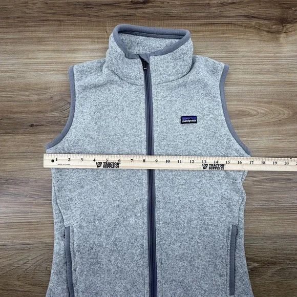 Patagonia Better Sweater Vest Women's Small Knit Fleece Lined Charcoal Grey - Picture 6 of 6